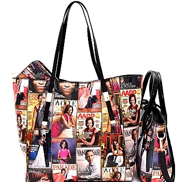 Michelle Obama Handbag- Patent 3 in 1 Tote Value SET