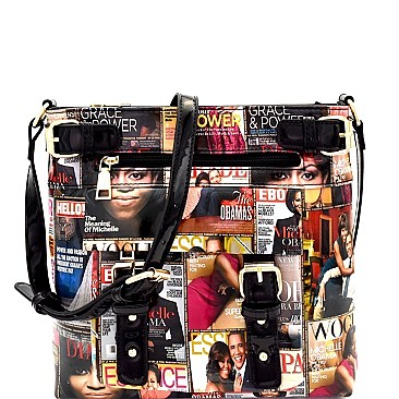 Michelle Obama Magazine Large Size Cross Body