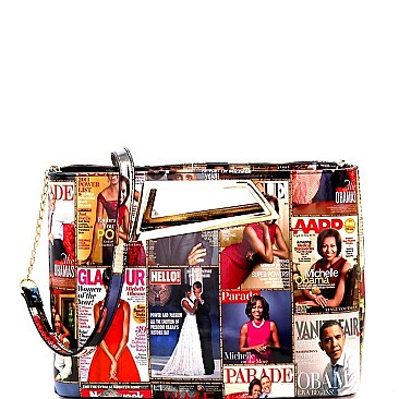 OBAMA SATCHEL - Cut-out Handle Patent Satchel