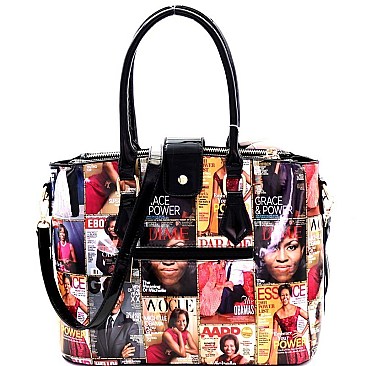 michelle obama purse Magazine with wallet