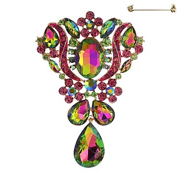 Classic Rhinestone Pin Brooch MEZPQ75