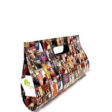 Obama  Magazine Print Patent Carry Bag Clutch MH-PQS04