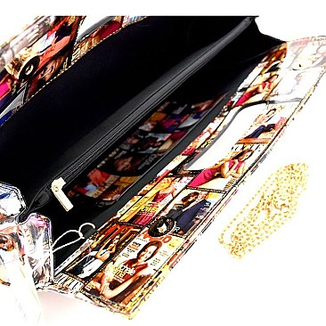 Obama  Magazine Print Patent Carry Bag Clutch MH-PQS04