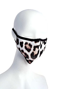 FASHION LEOPARD FABRIC FACE SPANDEX MASK