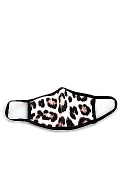 FASHION LEOPARD FABRIC FACE SPANDEX MASK