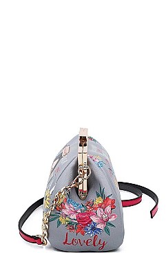 CUTE NICOLE LEE FRAME CROSS BODY BAG