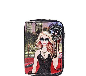 Stylish Nicole Lee FASHION PRINT SMALL CARD WALLET JYPRT-6810