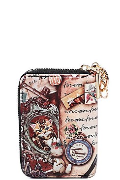 NICOLE LEE SMALL FASHION PRINT CARD WALLET