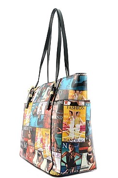 NEW MAGAZINE PICTURE TOTE BAG