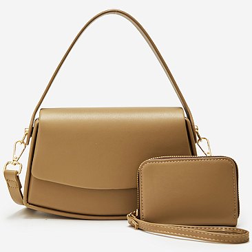 Fashion Top Handle Satchel 2-in-1 Set