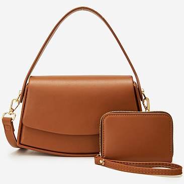 Fashion Top Handle Satchel 2-in-1 Set
