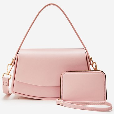 Fashion Top Handle Satchel 2-in-1 Set