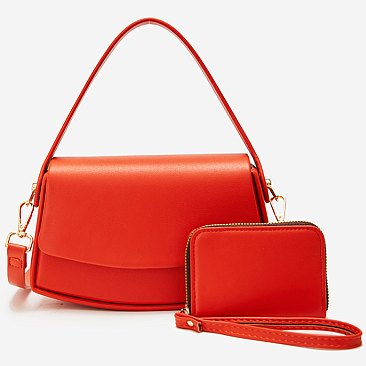 Fashion Top Handle Satchel 2-in-1 Set