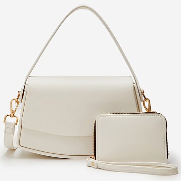 Fashion Top Handle Satchel 2-in-1 Set
