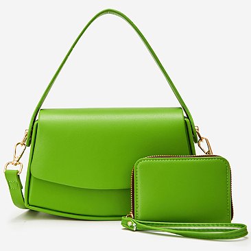 Fashion Top Handle Satchel 2-in-1 Set