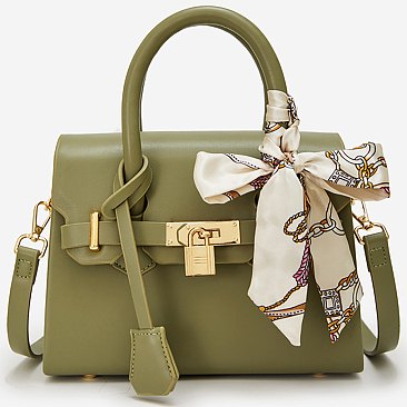 Scarf Padlock Satchel 2-in-1 Set