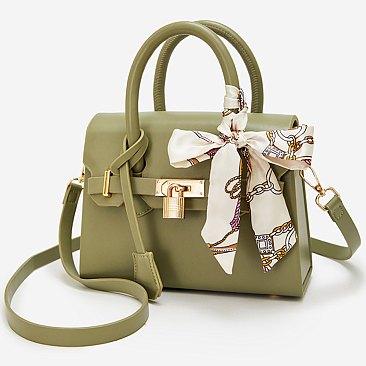 Scarf Padlock Satchel 2-in-1 Set