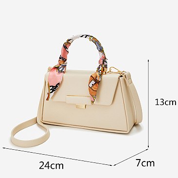 Scarf Top Handle Satchel 2-in-1 Set