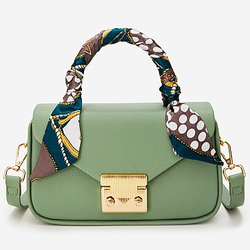 Scarf Top Handle Satchel 2-in-1 Set