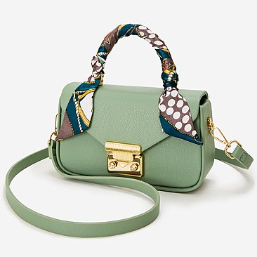 Scarf Top Handle Satchel 2-in-1 Set