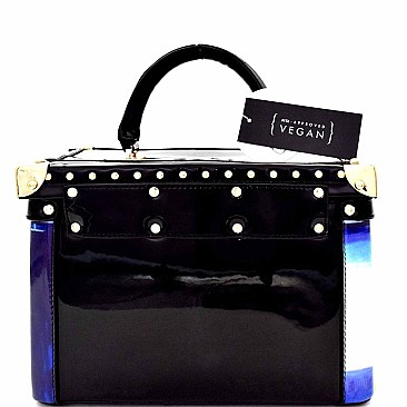Obama's Magazine Print 3 in 1 Luxury Box Satchel SET