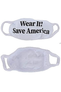 WEAR IT! REUSABLE COTTON MASKS