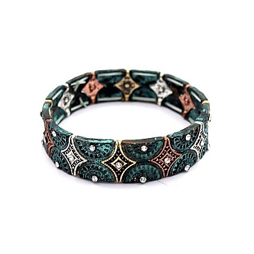 RHINESTONE ELASTIC BRACELET