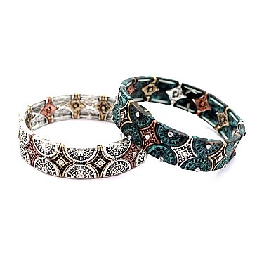 RHINESTONE ELASTIC BRACELET