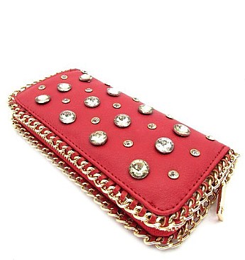 Stoned & Chain Accent Wallet