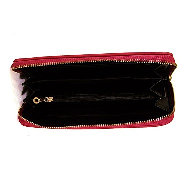 Studded Zippered Wallet