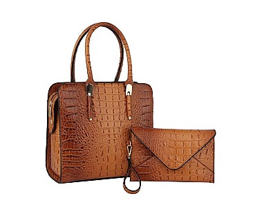 Croc Alligator 2-in-1 Satchel Set