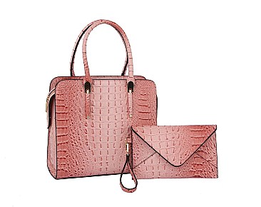 Croc Alligator 2-in-1 Satchel Set