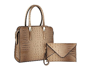 Croc Alligator 2-in-1 Satchel Set