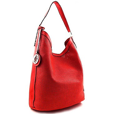 Laser-cut Perforated Bag In Bag Hobo