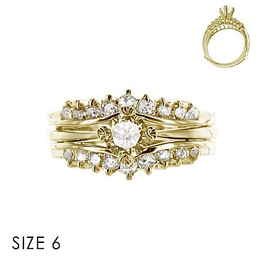 SIZED CUBIC ZIRCONIA RING SLR0051SI