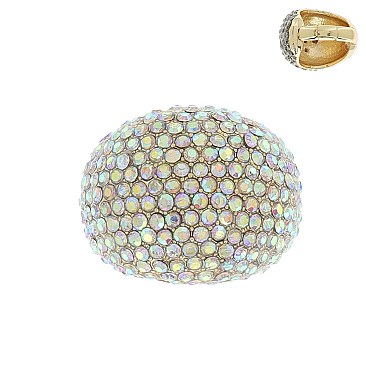 Crystal Studded DOME Stretch Ring