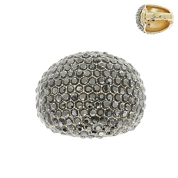 Crystal Studded DOME Stretch Ring