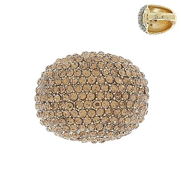 Crystal Studded DOME Stretch Ring