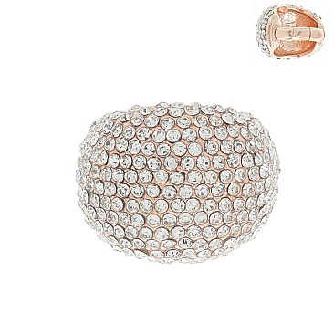 Crystal Studded DOME Stretch Ring