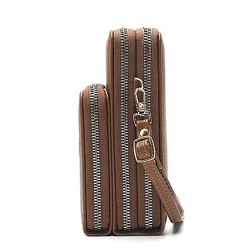 STYLISH PLAIN SMOOTH TEXTURE CROSSBODY BAG