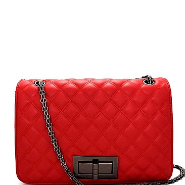 RC3785-LP Quilted Large 2 Way Shoulder Bag