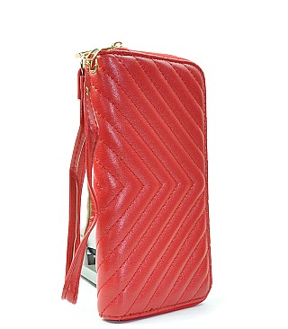 Chevron Pattern Womens Tassel Wallet