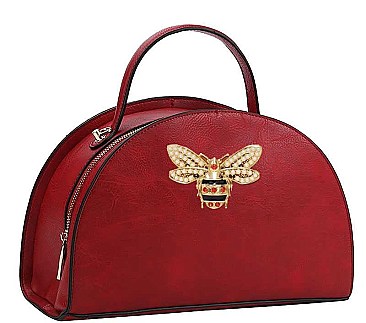 QUEEN BEE SEMI CIRCLE SATCHEL