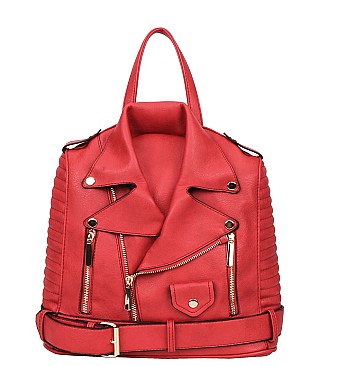 Moto Jacket Design Satchel Backpack