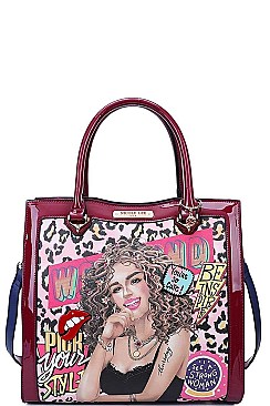 READY FOR TONIGHT PRINT TOTE BAG BY Nicole Lee