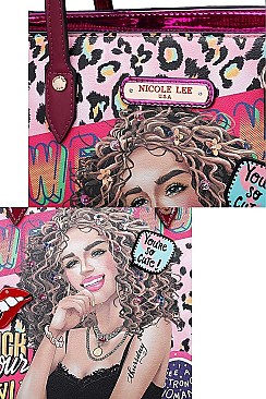 Nicole Lee READY FOR TONIGHT PRINT TOTE BAG