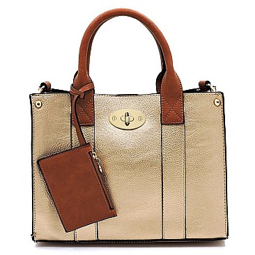 Fashion 3-in-1 Boxy Satchel