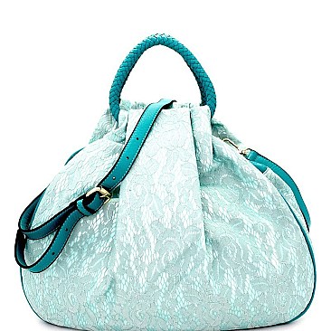 S0331-LP Laced 2 Way Dressy Satchel