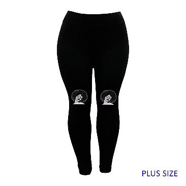 FASHIONABLE SOUL AFRO QUEEN HOOP LEGGINGS