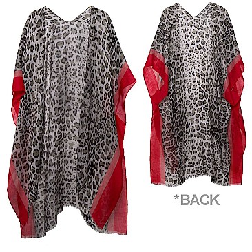 STYLISH LEOPARD PRINT LONG KIMONO
